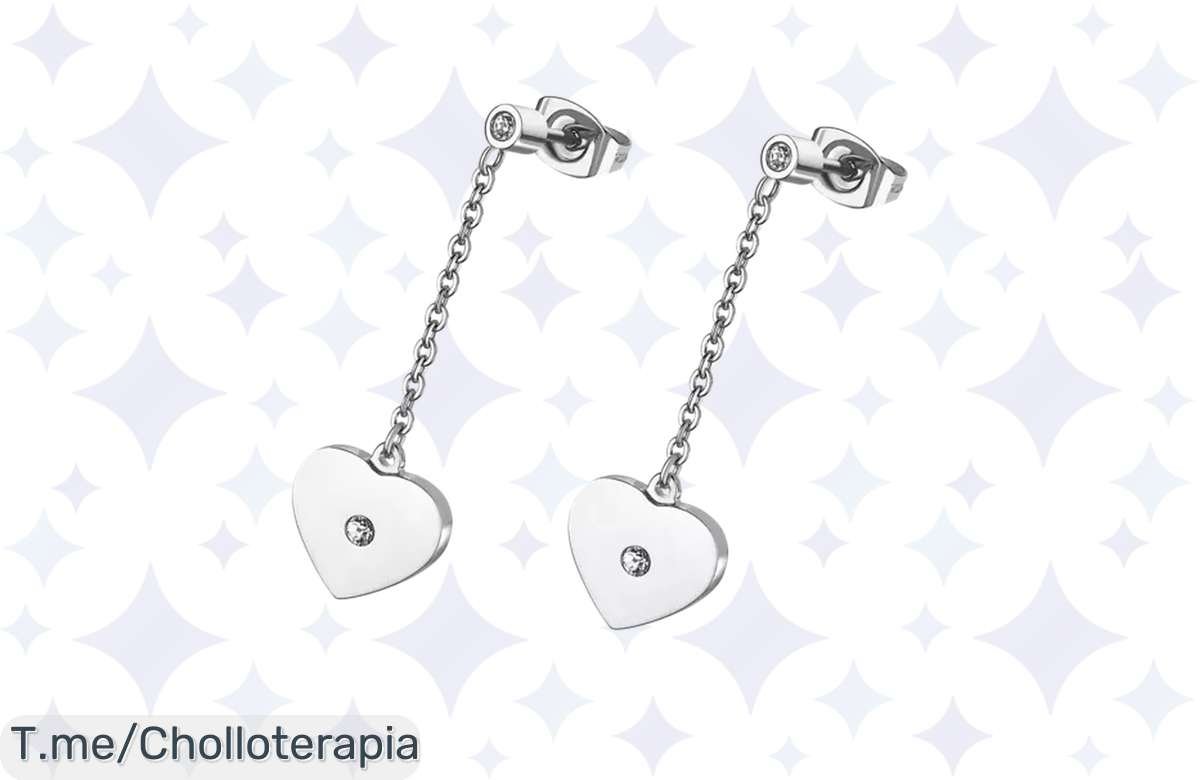 ¡Oferta loca! Pendientes corazón Lotus Style a un precio que te hará reír