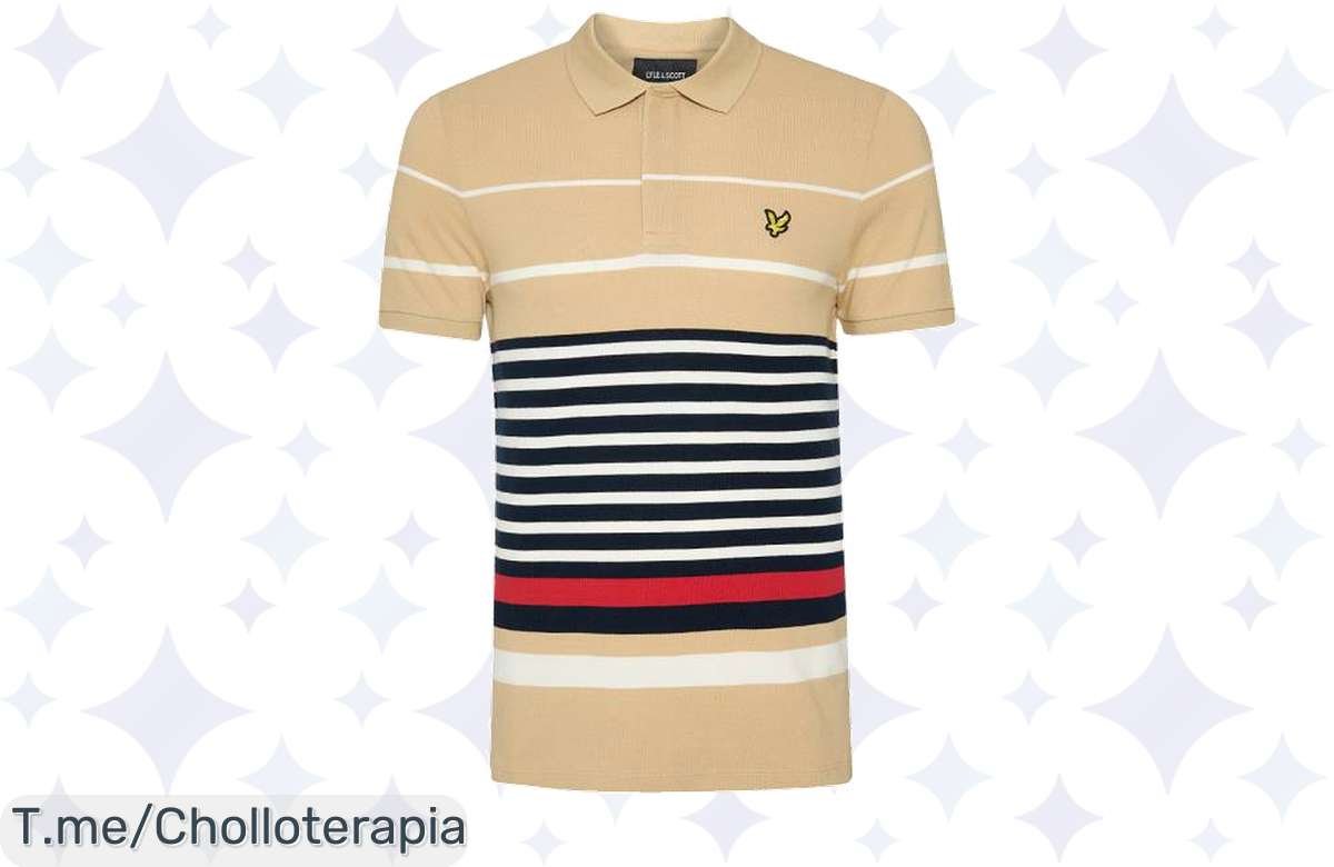 ¡Oferta loca! Polo Lyle y Scott Block Stripe tirado de precio, ¡corre ya!