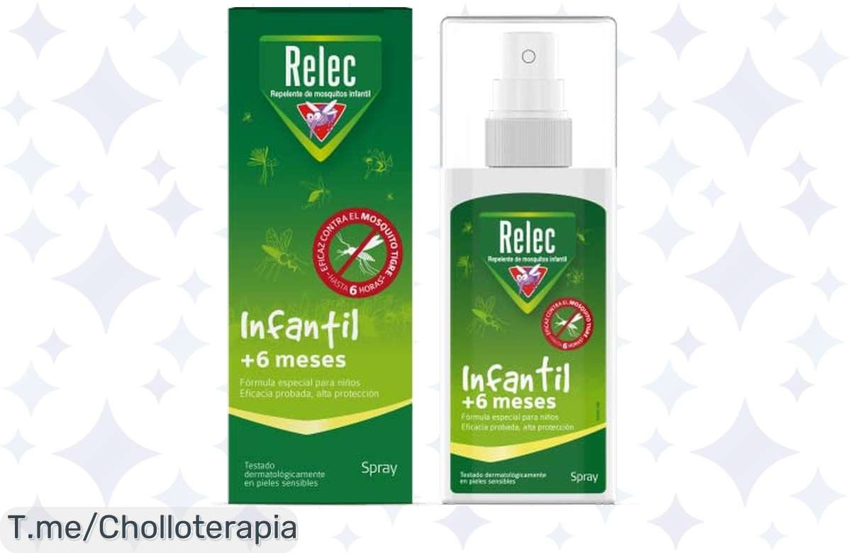 ¡Oferta loca! Relec Infantil Antimosquitos: 6H de protección a precio de risa.