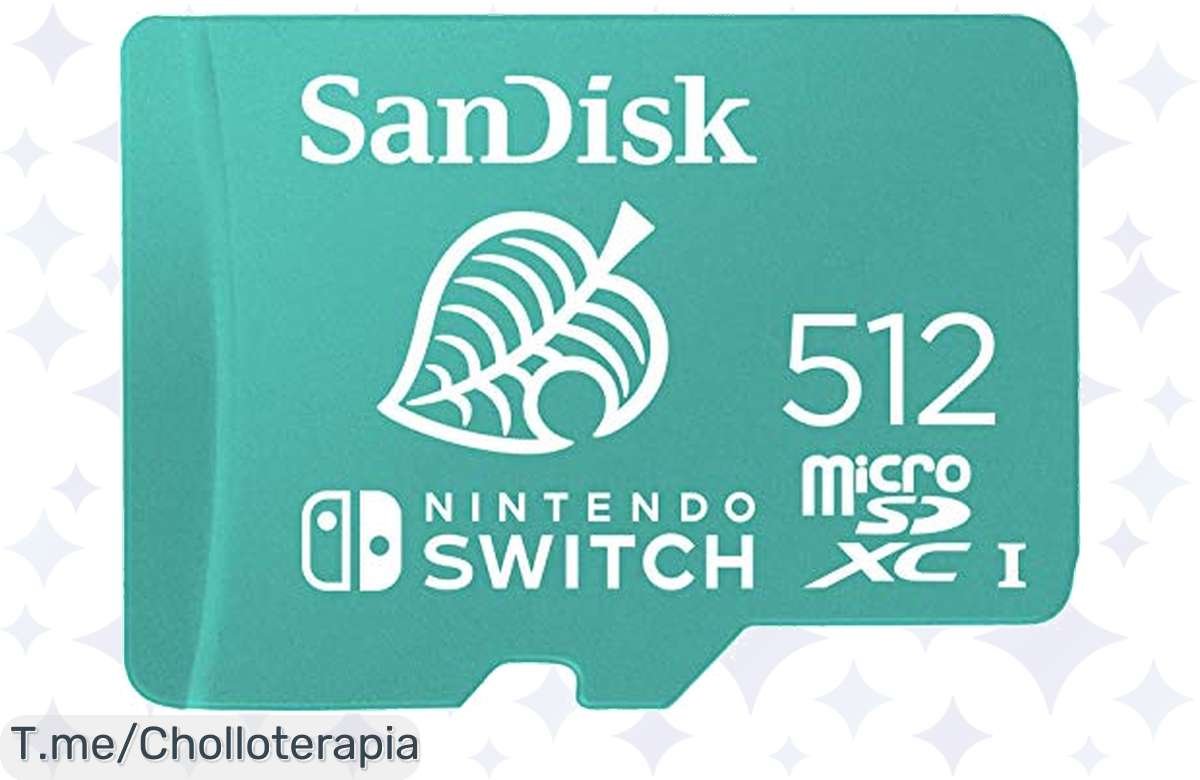 ¡Oferta loca! SanDisk 512 GB microSDXC para Switch a precio insuperable y superrápida, ¡no te la pierdas!