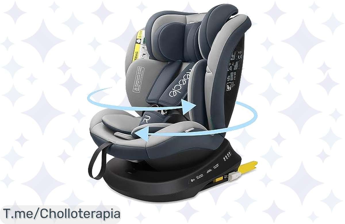 ¡Oferta loca! Silla de Coche Reecle ISize 360º, seguridad de 0 a 12 años, solo por tiempo limitado!