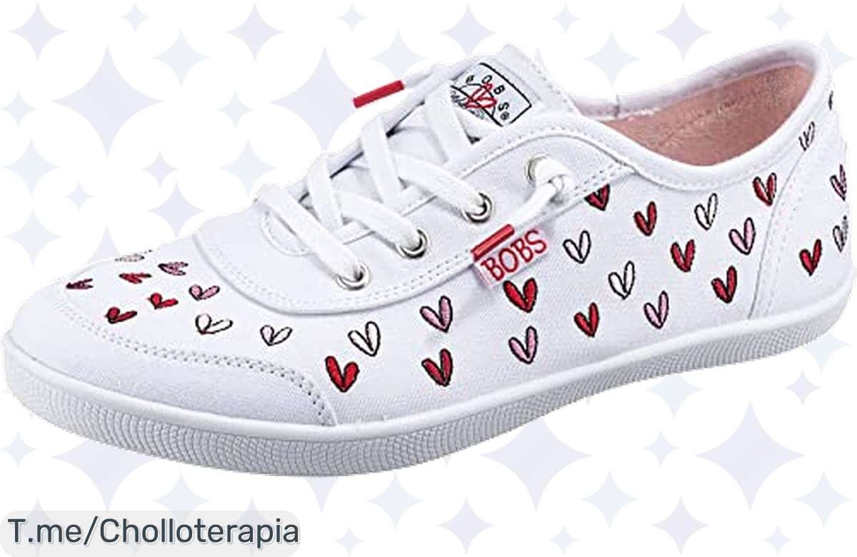¡Oferta loca! Zapatillas Skechers BOBS B CUTE LOVE tiradas de precio, versátiles y verdes. ¡Corre que vuelan!