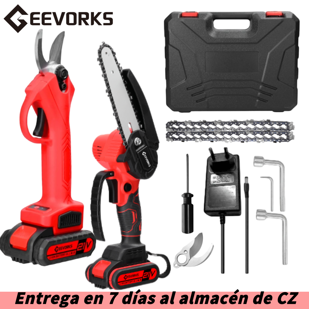¡Oferta loca en tijeras de podar inalámbricas Geevorks de 6”!