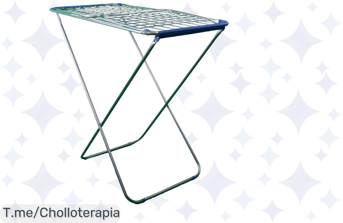 ¡Oferta loca: tendendero plegable de aluminio 20m a precio de risa, corre!