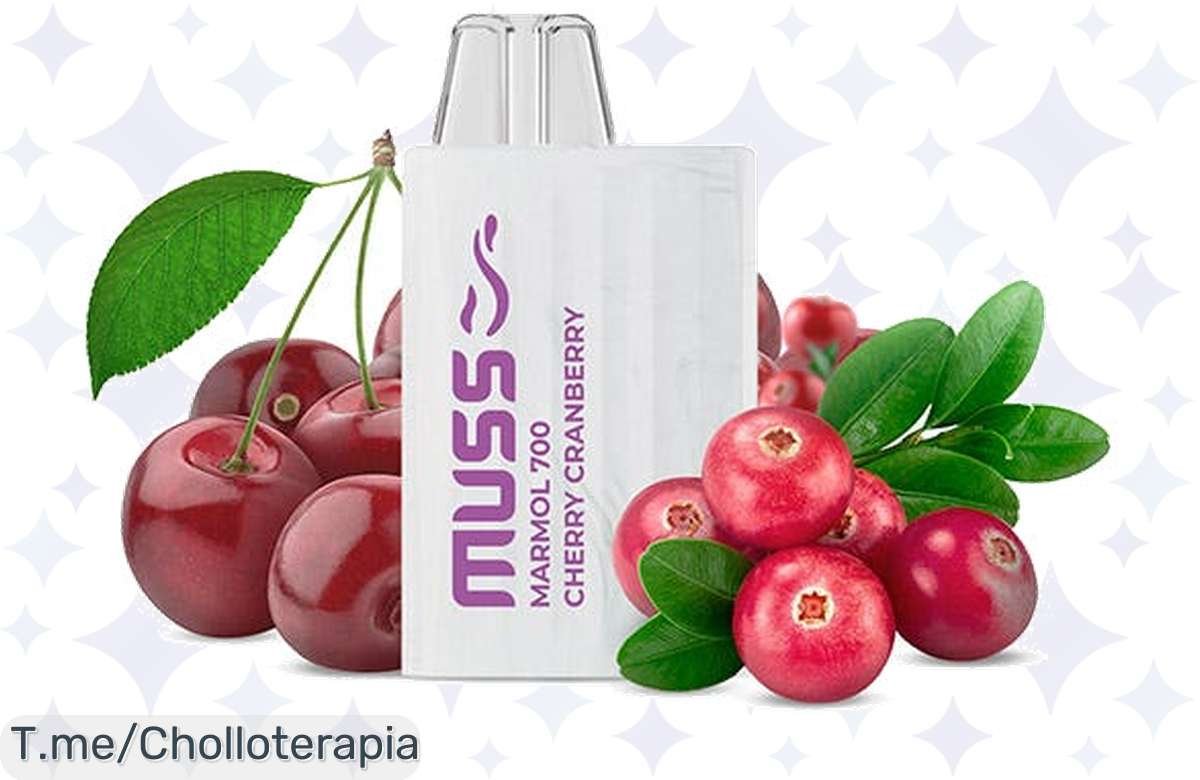 ¡Oferta relámpago: Marmol 700 sin nicotina Muss a precio de locura en Cherry Cranberry Ice!
