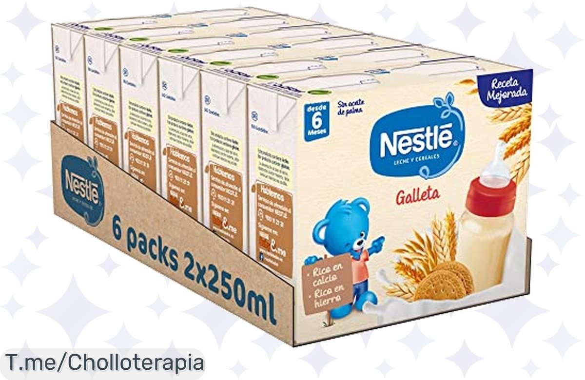 ¡Oferta relámpago: leches infantiles con un 90% de leche y cereales para el crecimiento de tu peque!