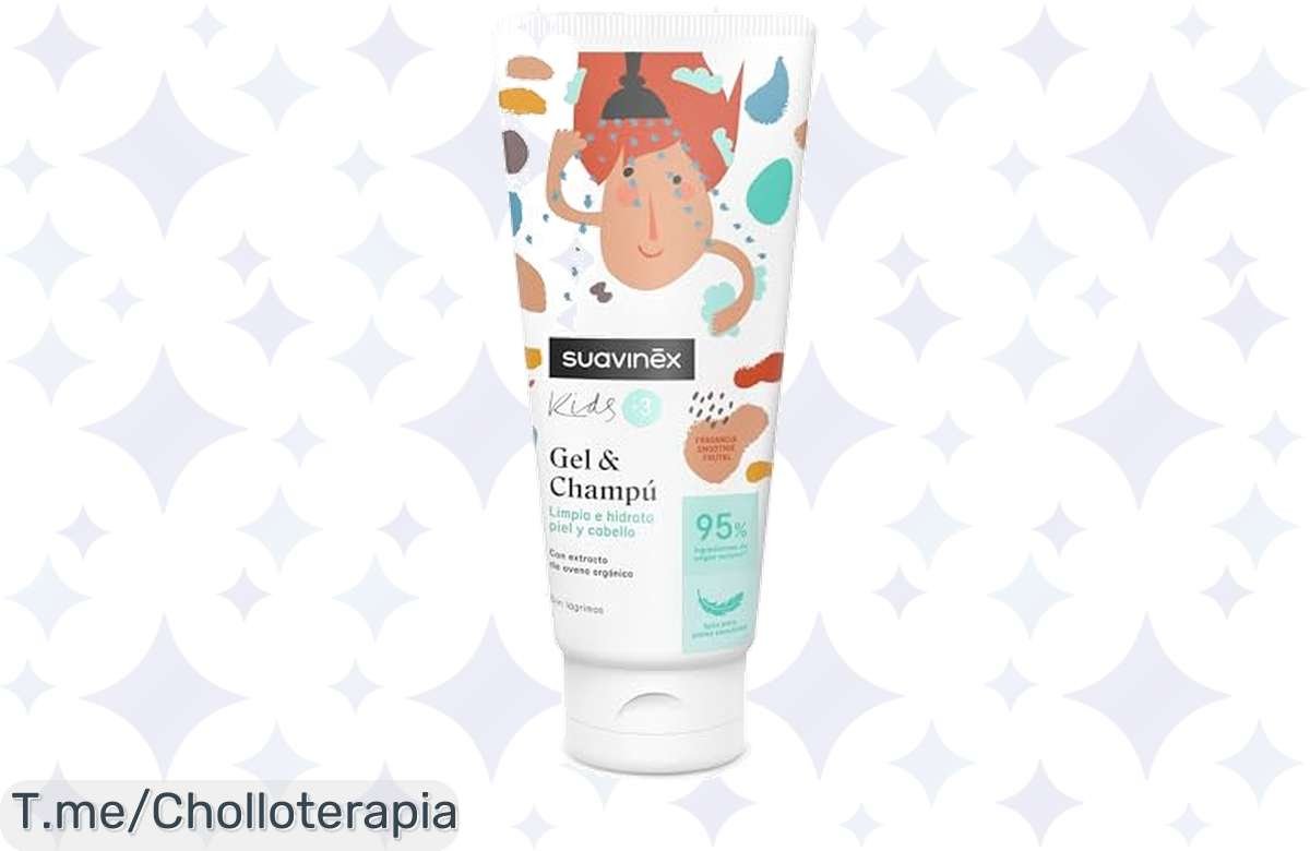 ¡Oferta top: Gel champú natural para peques, 95% ingredientes orgánicos, no lo dejes pasar!