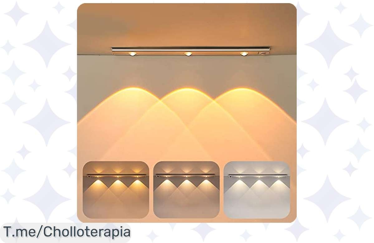 ¡Oferta única! Luz de Armario con Sensor HONGNIX, 40cm y hasta 100 horas de uso a un precio de locura.