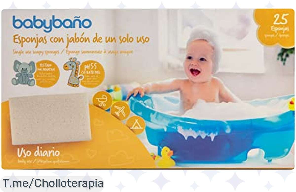 ¡Ofertón Único! 25 Esponjas de Baño para Bebés a Precio Regalado ¡Cuida su Piel sin Gastar Más!