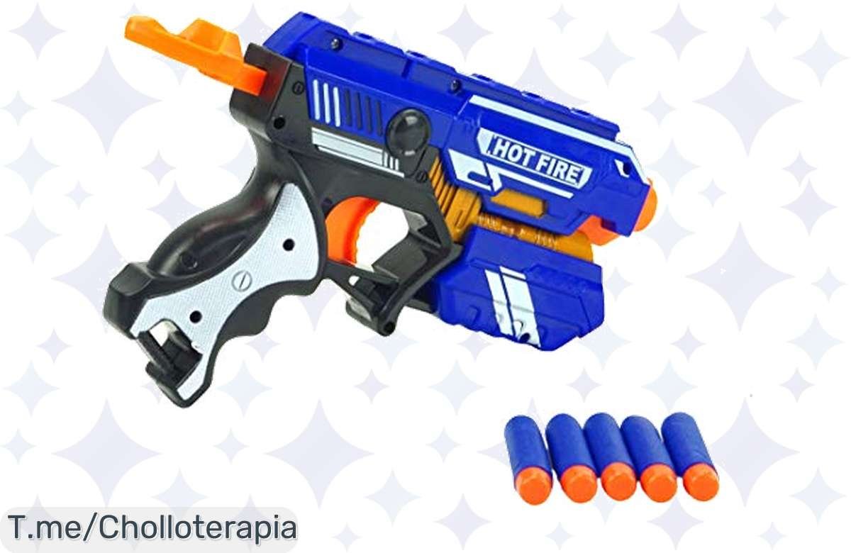 ¡Ofertón increíble! Mini pistola de dardos Hot Fire para la máxima diversión a precio mínimo