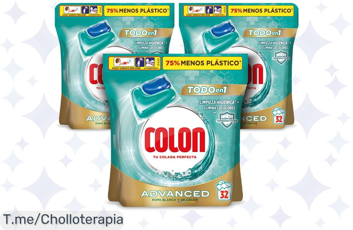 ¡Ojo! Colon Higiene Advanced: 96 cápsulas a precio de locura para tu ropa!