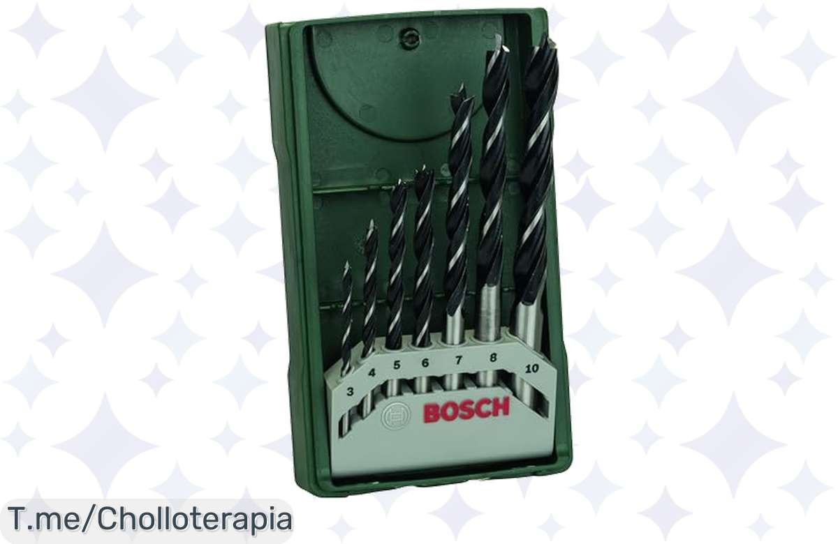 ¡Oportunidad única: Set de 7 brocas Bosch Mini Xline a precio de ganga!