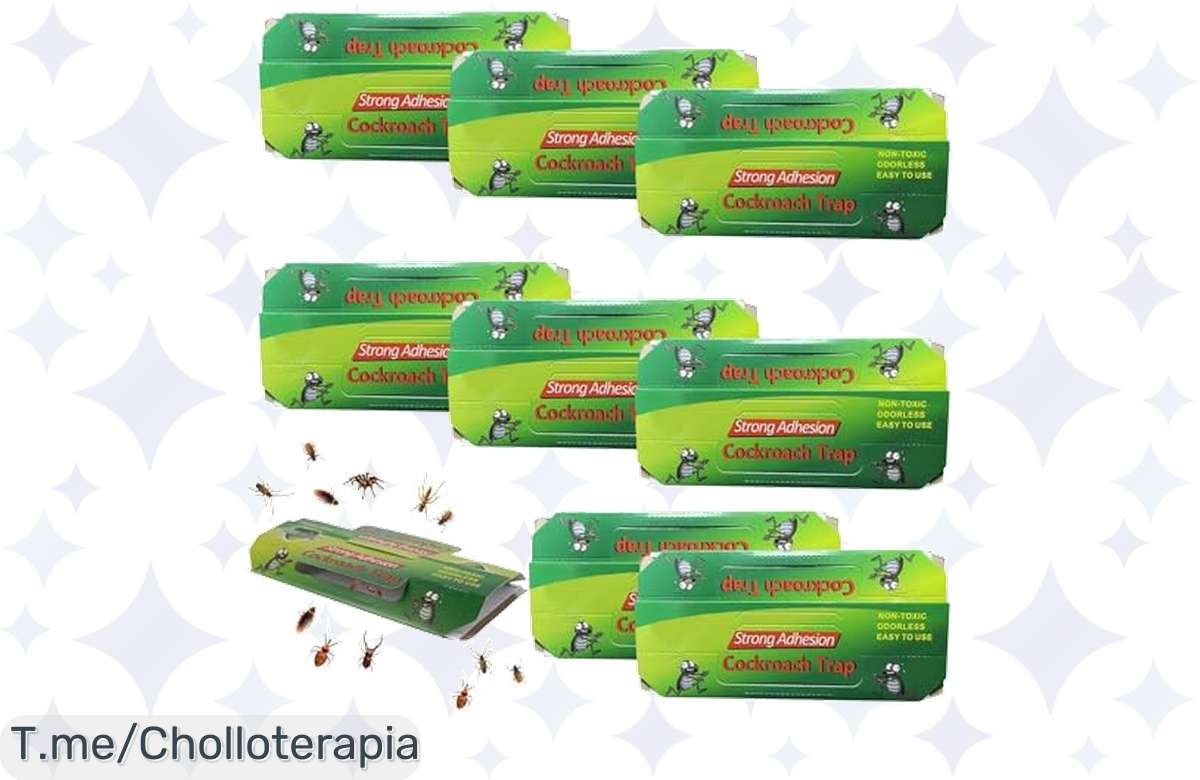¡Oportunidad única! Trampas para cucarachas seguras a precio de ganga, ¡deshazte de ellas fácil!