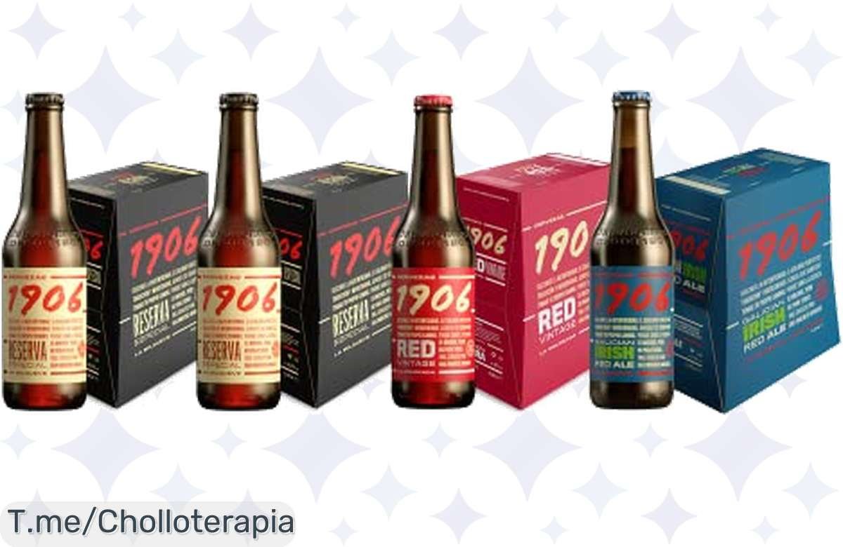 ¡Pack cervezas 1906: 24 botellas a precio de ganga, aprovecha ya!