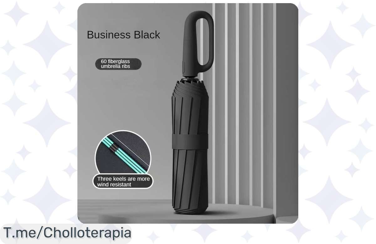 ¡Paraguas automático para todo clima a precio de risa! Corre antes de que vuelen!