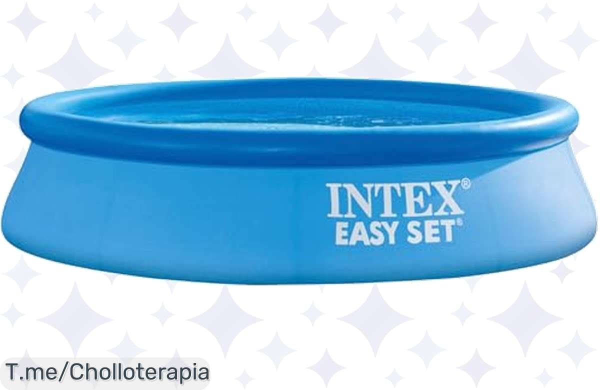 ¡Piscina hinchable de 3,07 m a precio de ganga! ¡Diversión instantánea para 3!