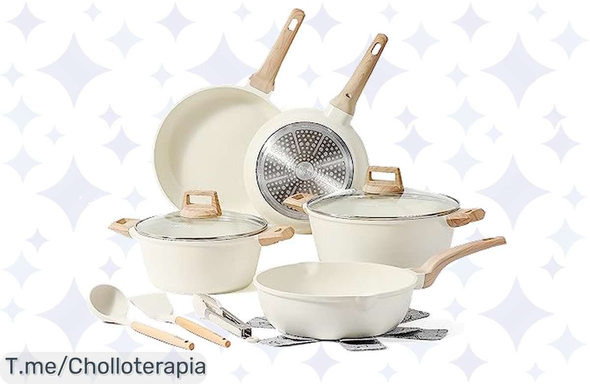 ¡Remata tu cocina! Set 12 piezas premium con precio de risa.
