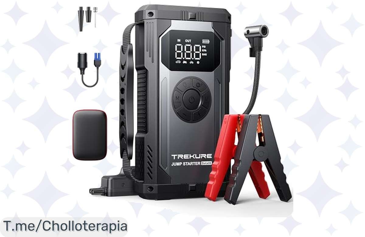 ¡Riparte tu auto al instante! TREKURE 4-en-1 con 45% de descuento usando cupón