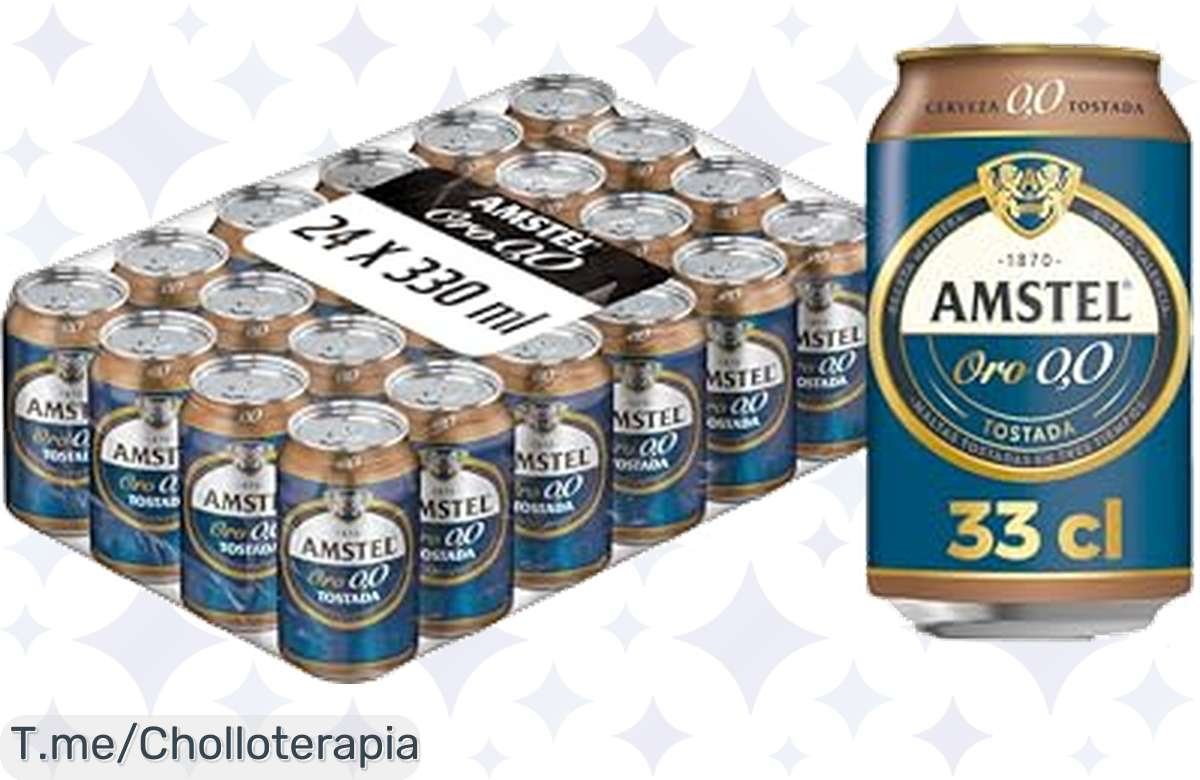¡Solo por hoy! Amstel Oro 0,0: Saborea la mejor cerveza tostada sin alcohol ¡Corre!