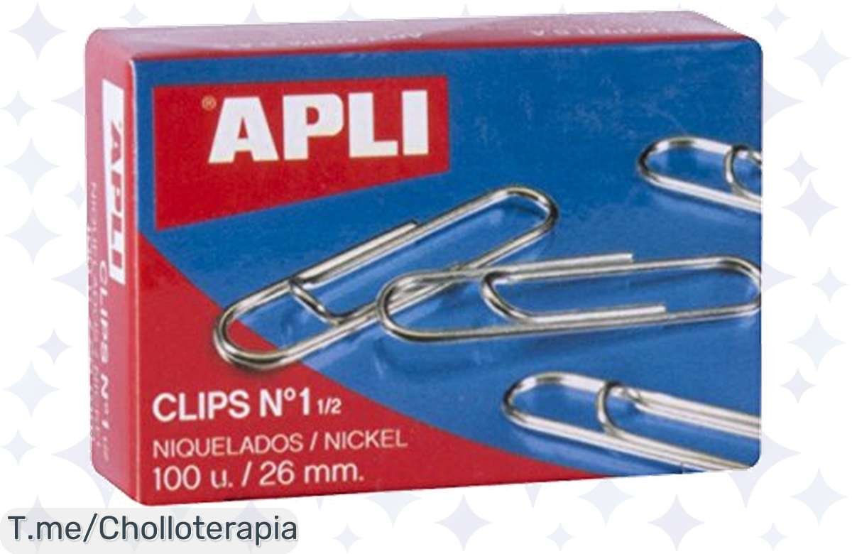 ¡Súper Descuento! 100 Clips Niquelados Tirados de Precio ¡No te lo Pierdas!