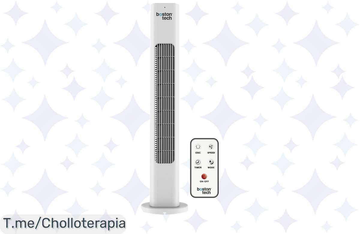 ¡Ventilador de Torre BOREAS: Oferta Desquiciada, Oscilación y Temporizador a Precio Imbatible!