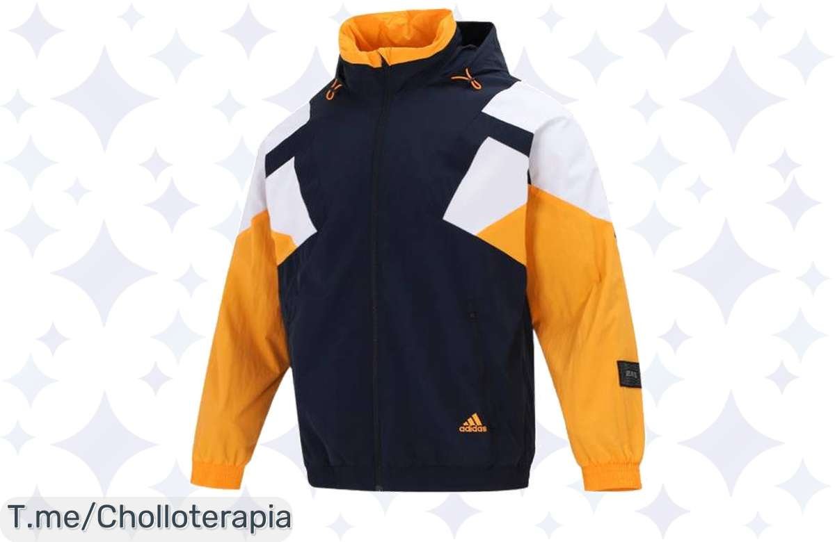 Adidas Essentials Windbreaker Para Hombre: Chaqueta Imperdible Que Te Protege del Viento Con Estilo a Precio Loco. ¡Aprovecha Este Ofertón Limitado!