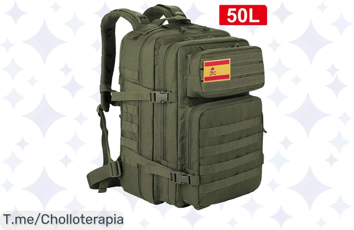 Aprovecha esta oferta loca: mochila táctica militar impermeable y multifuncional, el super chollo que no puedes dejar pasar. ¡Ve a explorar al máximo ahora!