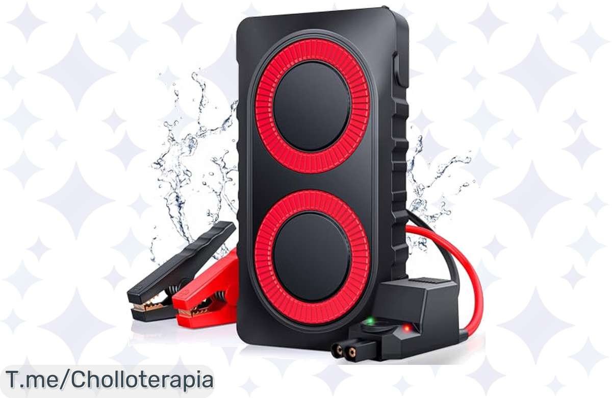 Arrancador de baterías coche: 2000A de potencia, linterna LED y 2 USB, ¡ofertón increíble que no puedes dejar pasar! Ahorra como nunca y prepárate para cualquier imprevisto hoy mismo.