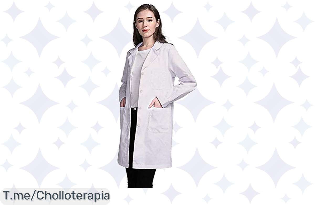 Atrapa el chollazo: Bata Blanca de Laboratorio para Hombre y Mujer con descuento brutal, transforma tu look y no dejes pasar esta oferta única, ¡compra ya antes de que se agote!