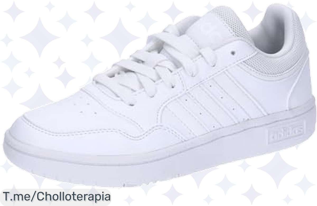Atrapa el chollazo: Zapatillas adidas Hoops para niños, ajuste cómodo y tracción brutal. No dejes pasar este ofertón limitado, ¡compra ya y haz que brillen jugando!