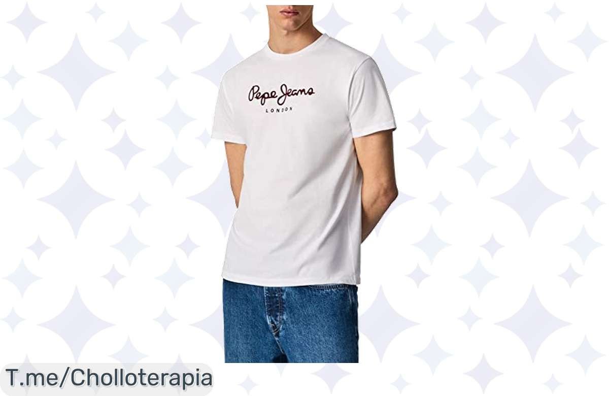 Atrapa el estilo que mereces con la camiseta Pepe Jeans Eggo, un chollo único en algodón sostenible. ¡Compra ahora y marca la diferencia antes de que se acabe!