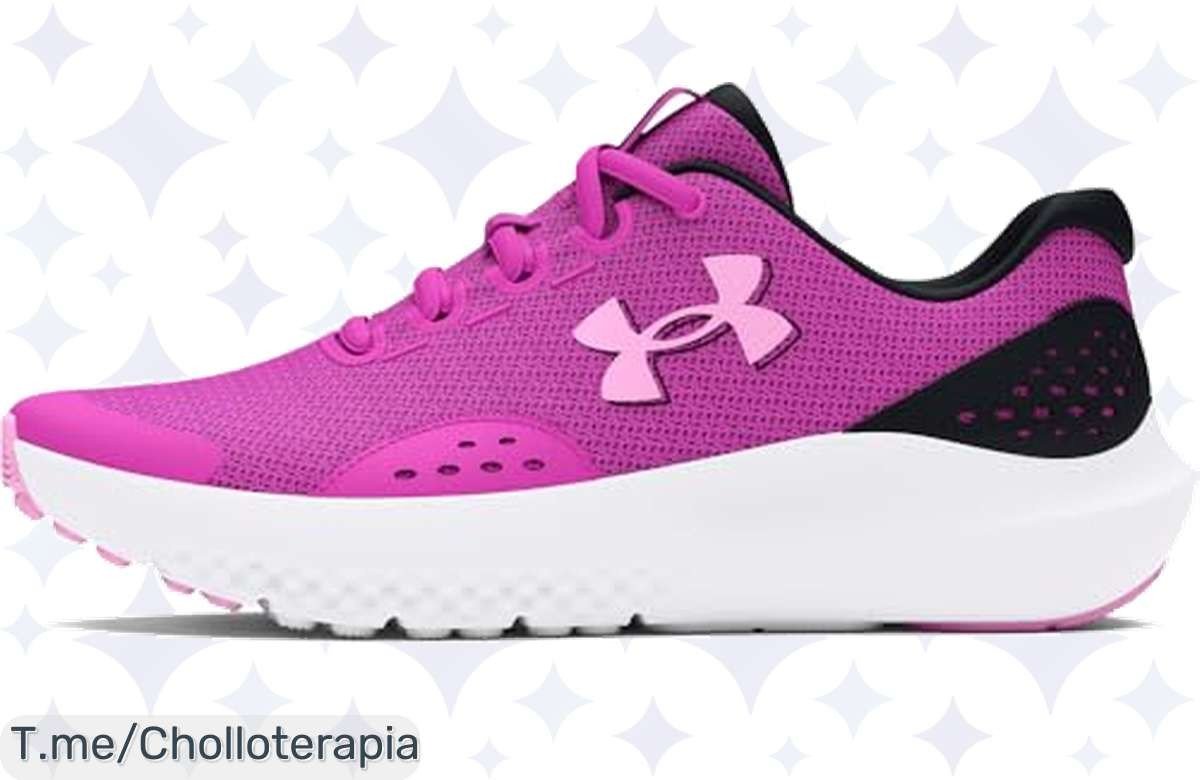 Atrapa el super chollo: Zapatillas Under Armour GGS Surge 4 en vibrante magenta para que tu niña brille y corra cómodamente, ¡compra ya antes de que se agoten!
