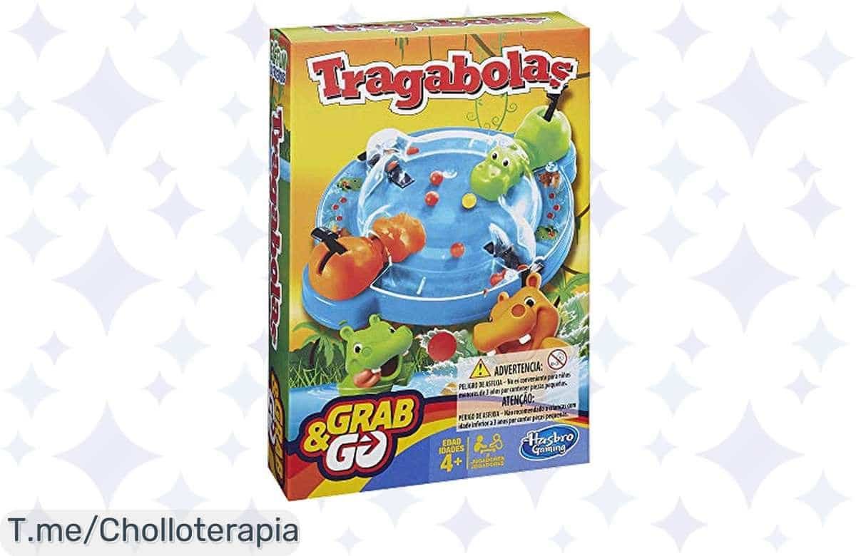 Atrapa la diversión con Tragabolas Viaje de Hasbro, un super chollo portátil que garantiza risas. ¡No dejes pasar este ofertón limitado y juega a lo grande hoy!