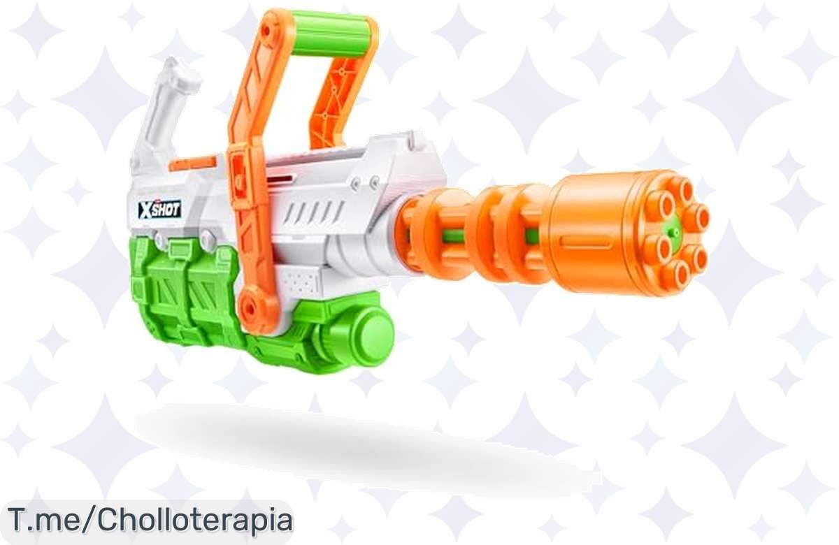 Atrapa la diversión del verano con el XShot Hydro Cannon: lanza agua a 10 metros y recarga al instante, ¡ofertón nunca visto! Compra ya antes de que se agote.