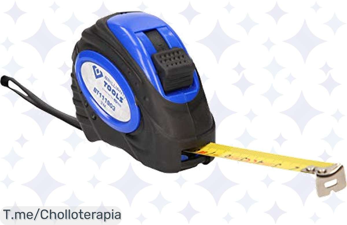 Atrapa la precisión alemana con la BRILLIANT TOOLS BT111903, ¡la cinta métrica que necesitas! Aprovecha nuestro precio loco y hazte con ella antes de que se agote, es un ofertón limitado.