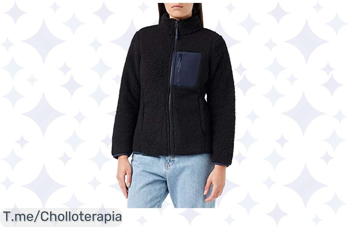 Atrapa tu chollazo con la Chaqueta Sherpa de Amazon Essentials, suavidad sin igual y abrigo incomparable a un precio loco, ¡oferta limitada, no te quedes sin la tuya!