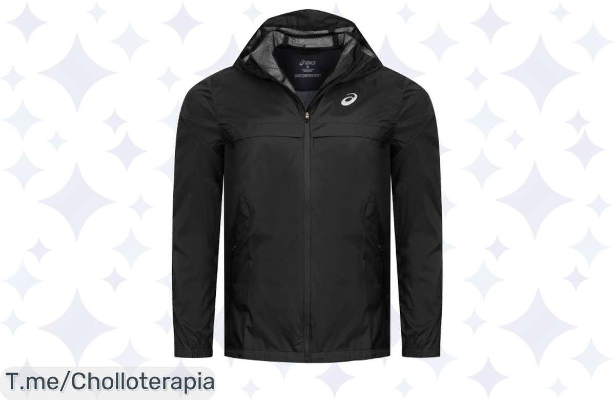 Atrévete a desafiar la lluvia con el chubasquero ASICS Motion Protect, el super chollo que te brinda libertad total. ¡Hazte con el tuyo antes de que se acabe!