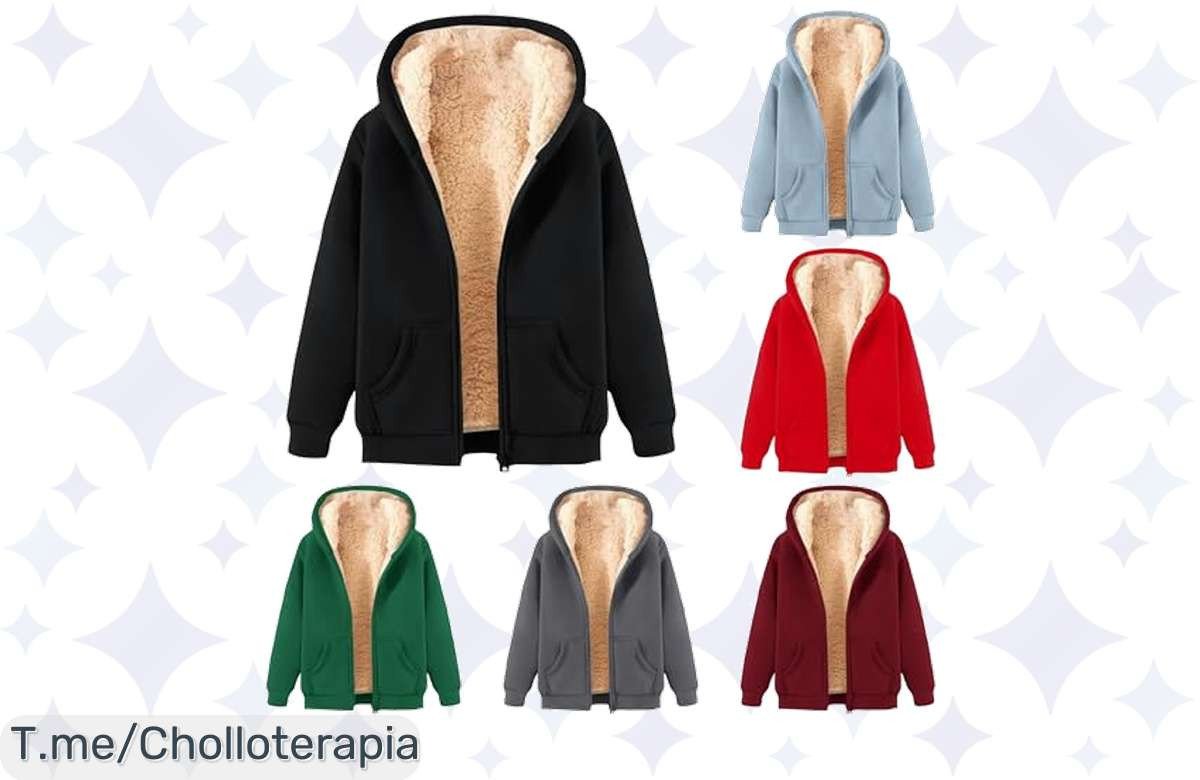Atrévete a disfrutar del invierno con nuestra sudadera de forro polar: una comodidad nunca vista y un precio de locura. ¡No dejes escapar esta oferta única!