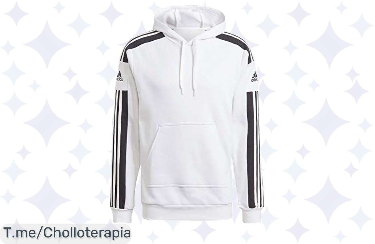 Atrévete a lucir la adidas Squadra 21 Sweat Hoodie, comodidad ecofriendly y diseño clásico en un super chollo que no puedes dejar pasar. ¡Aprovecha esta oferta única ya!