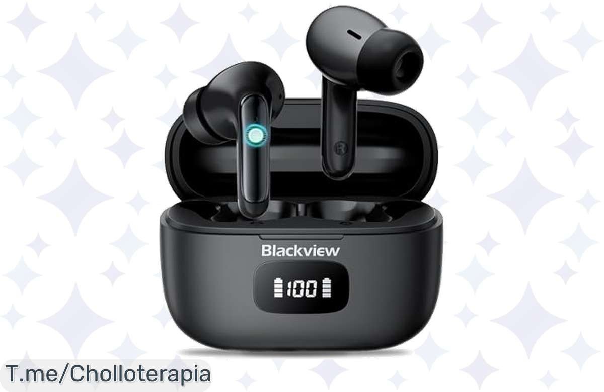 Auriculares Bluetooth Blackview a precio loco: 56 horas de música y reducción de ruido de doble capa. ¡Aprovecha este ofertón y llévatelos YA antes de que se agoten!