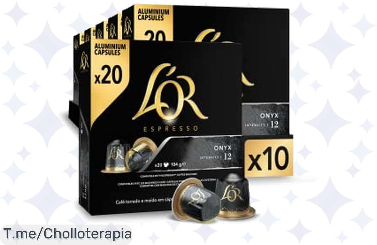 Café L’OR Onyx: 200 cápsulas a precio de locura