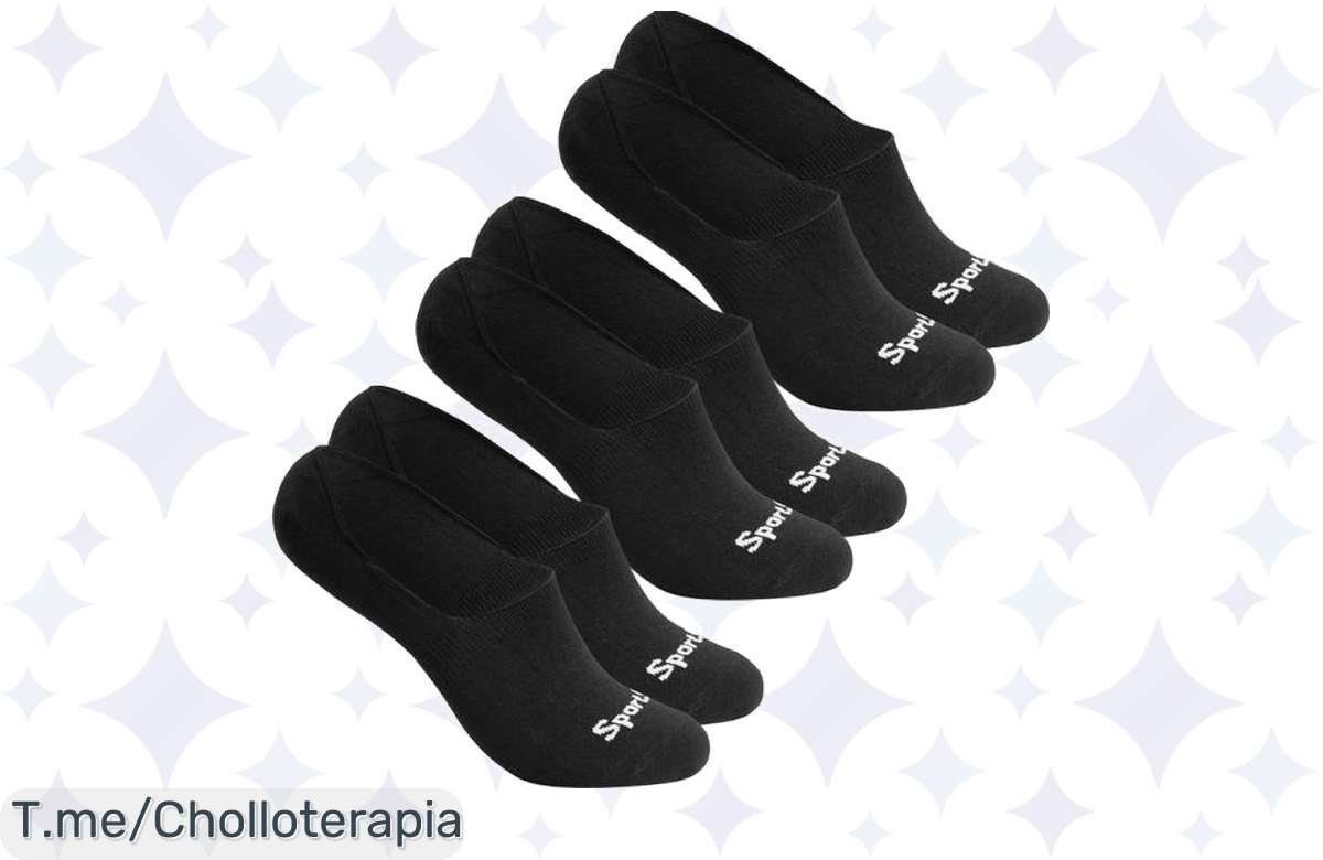 Calcetines cortos Sparlinge en negro: ¡3 pares por un precio loco! Comodidad y estilo al mejor precio. ¡No te quedes sin ellos, compra ahora antes de que vuelen!