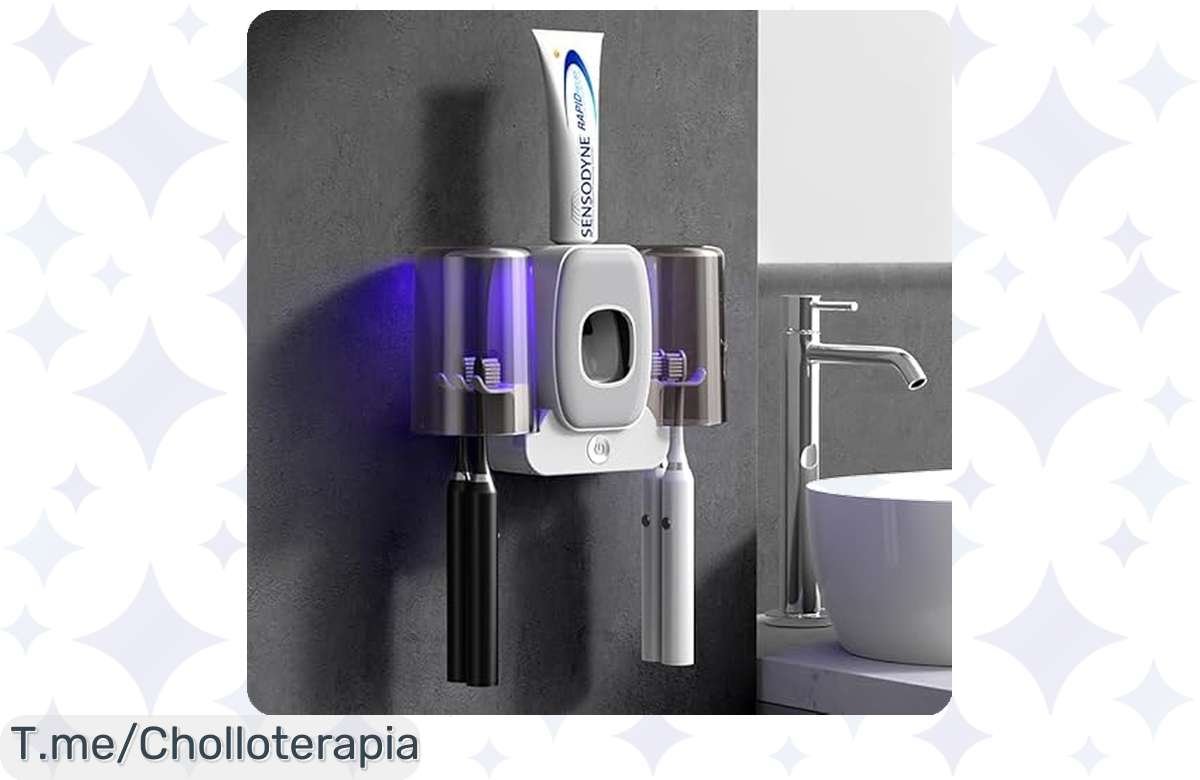 Cambia tu baño con el portacepillos más elegante: sin perforaciones y con ahorro!