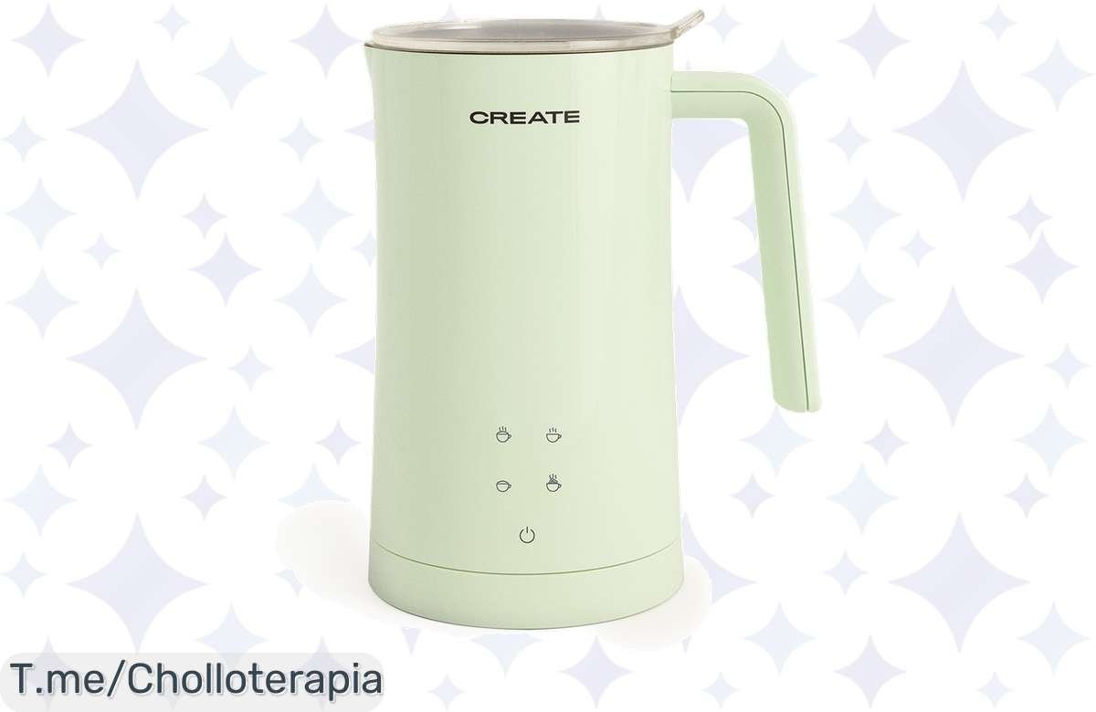 Cámbiate a la experiencia de café superior con el espumador de leche más genial: 4 funciones, 580ml de magia y un descuentazo brutal. ¡No lo dejes escapar, es ahora o nunca!