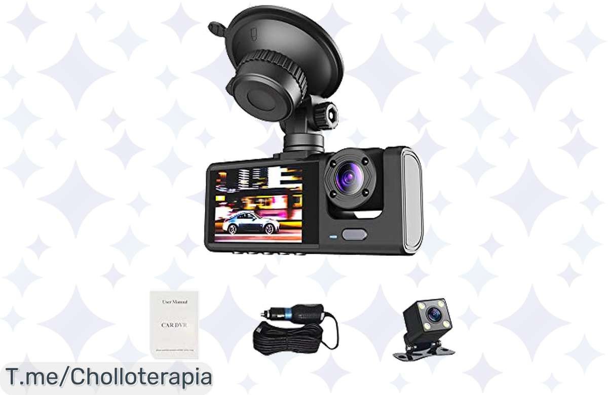 Captura cada momento con Aumotop 1080P Dashcam: Triple cámara y visión nocturna a un precio loco. Protege tu auto en este ofertón limitado, ¡actúa ya antes de que se acabe!