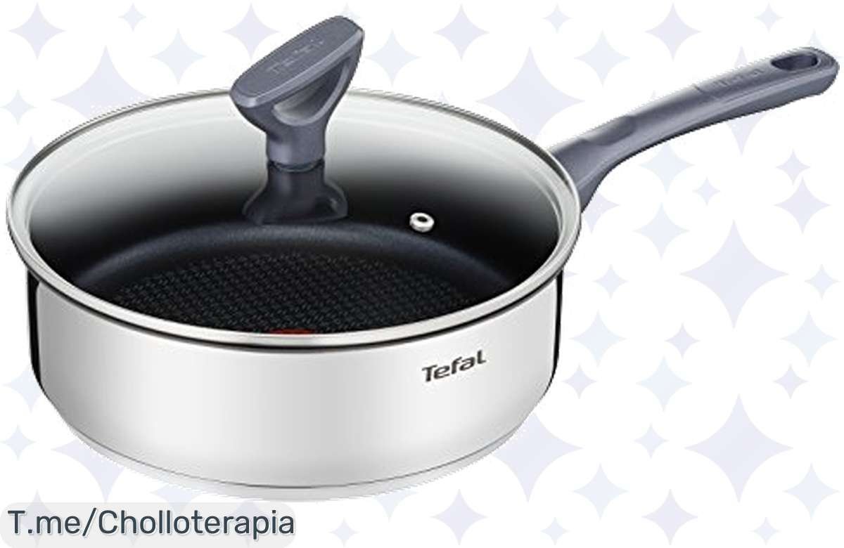Cazo Tefal 24 cm a precio loca: Cocina sano con 4 litros de capacidad!