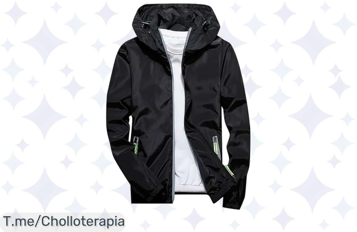 Chaqueta Impermeable con Capucha: Super Chollo Ecofriendly, Mantente Seco y a la Moda. ¡Aprovecha Este Ofertón Único Antes de Quedarte Sin La Tuya!