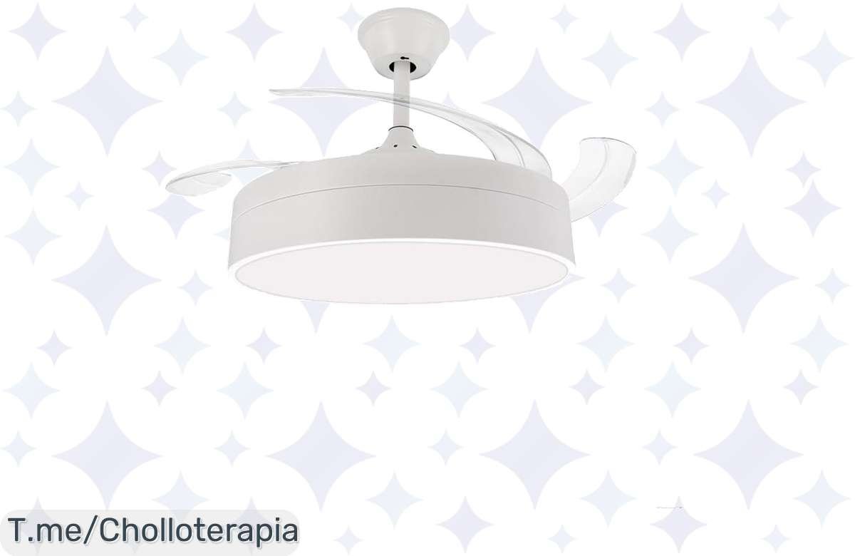 Chollazo: Ventilador de techo LED ultrasilencioso a precio de risa, ¡corre que vuela!