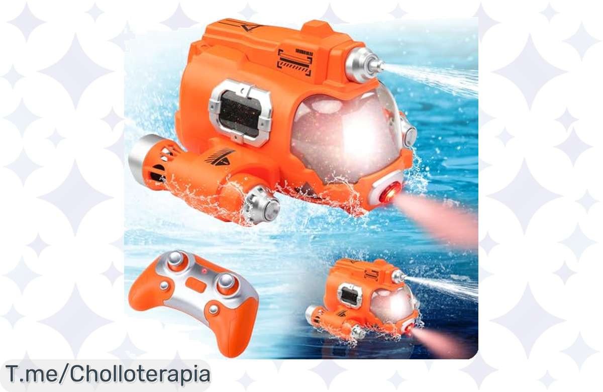 Chollazo en barco teledirigido con pistola de agua y luces: horas de diversión para tus peques a un precio loco. ¡No dejes pasar este ofertón limitado, actúa ya!