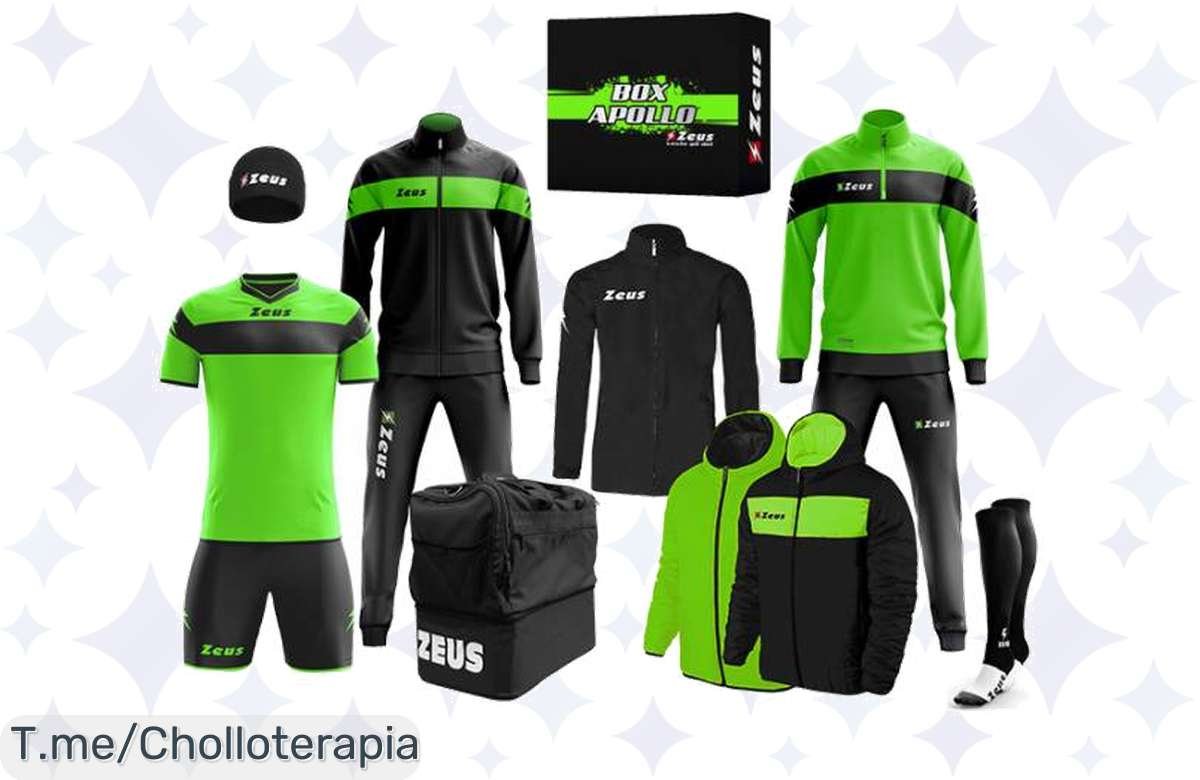 Conjunto Zeus Apollo: ¡Neón Verde y Negro a Precio de Locura!